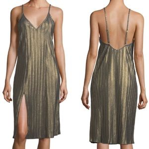 Cosabella Minimalista Plisse Gold Pleated Slip